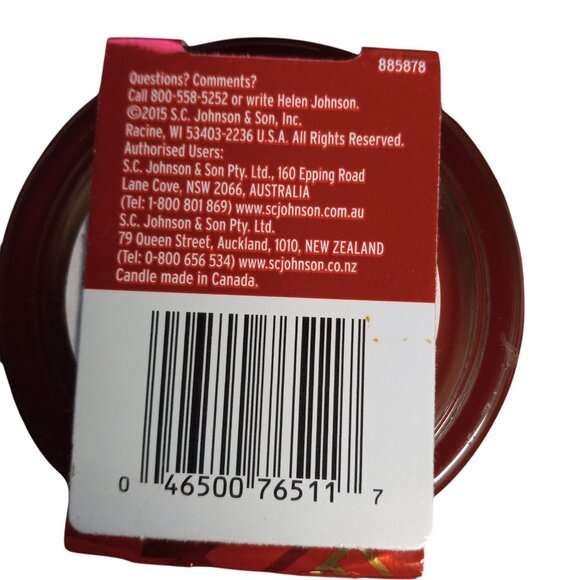 Glade Cherish Present Apple Cinnamon Scented votive Candle Winter Lot of 2 NEW - Picture 6 of 6